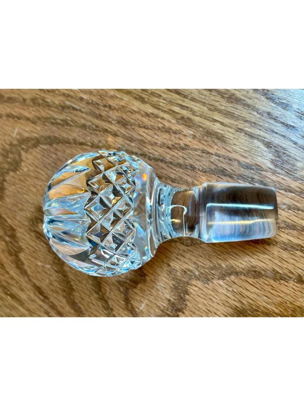 Waterford Crystal Lismore Roly Poly Decanter & Stopper, Marked with Logo